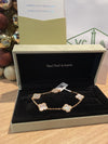 18k Gold Vca Alhambra Bracelet Mother Of pearl 5 motifs Van cleef &arpels (100% Real Pictures)