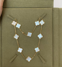 20 Motifs Vca Necklace Alhambra Mother of pearl with original Packaging 18k Gold ( 100% Real Pictures and Inventory)